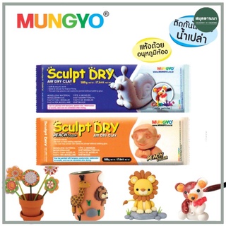 ดินญี่ปุ่น ดินน้ำมันญี่ปุ่นปั้น MUNGYO SCULPT DRY ดิน ดินปั้น ดินปั้นธรรมชาติ Air Dry Clay 500 กรัม