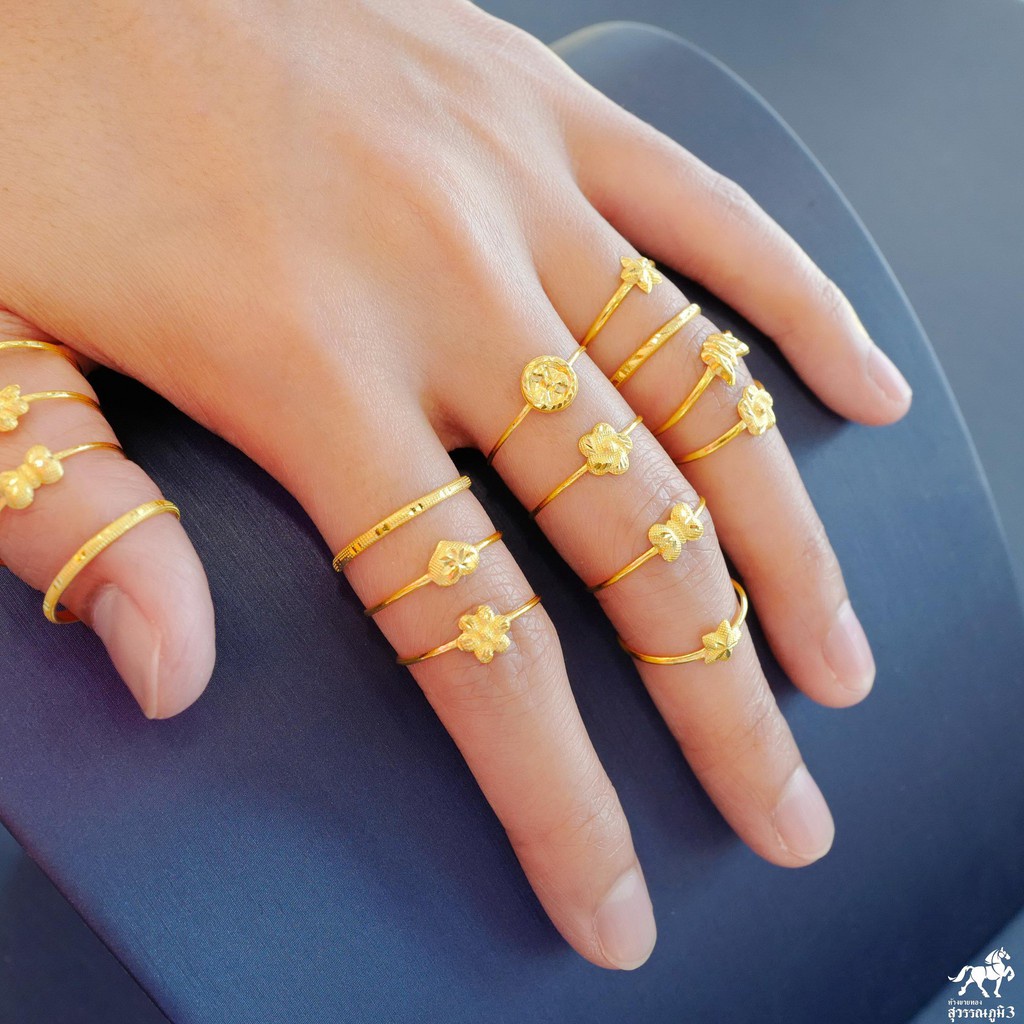 ภาพสินค้าแหวนทองคำแท้ 0.4 กรัม ลาย ทองแท้ 96.5% ขายได้ จำนำได้ มีใบรับประกัน แหวนทอง แหวนทองคำแท้ จากร้าน swpgold บน Shopee ภาพที่ 5