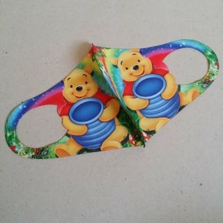 Mask หน้ากากอนามัย ผ้าปิดปาก (ซักได้) ของเด็ก ลาย พูห์ Pooh