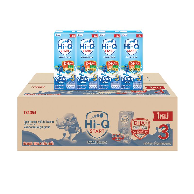 ราคาและรีวิวขายยกลัง นม Hi-Q UHT ไฮคิว ยูเอชที 180 มล. (36 กล่อง) -