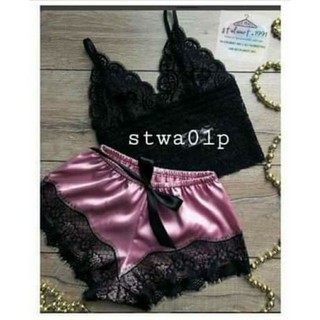 ภาพหน้าปกสินค้าพร้อมส่ง ชุดนอน sexy girl  ชุดนอน style korea ที่เกี่ยวข้อง