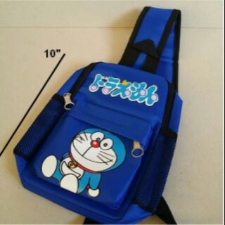 เป้สะพายเฉียง กระเป๋าคาดอก Shoulder bag ลาย โดราเอม่อน Doraemon ขนาด 6x10x3 นิ้ว