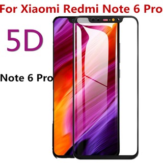 ฟิล์มกันรอยหน้าจอ  for xiaomi Redmi Note 6 Pro full glue screen protector cover tempered glass ฟิล์มกระจกนิรภัยสำหรับ