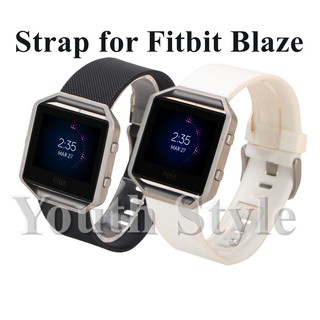 สายนาฬิกาข้อมือซิลิโคน แบบเปลี่ยน สําหรับ Fitbit Blaze Smart Watch จํานวน 2 ชิ้น