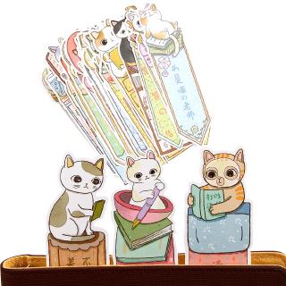 ภาพขนาดย่อของภาพหน้าปกสินค้าที่คั่นหนังสือ ลายแมวน่ารัก 30 ชิ้น จากร้าน ddayupfun.th บน Shopee ภาพที่ 2