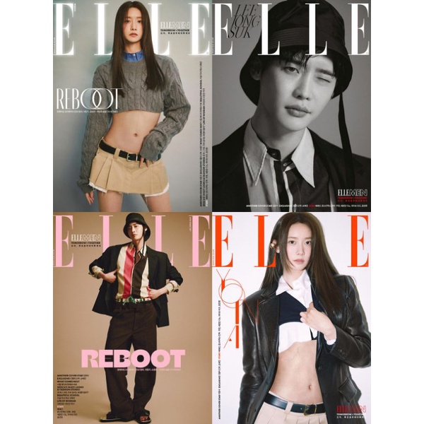 พร้อมส่ง-elle-2022-03-ปก-จงซอก-ยุนอา-leejongsuk-yoona-ชำระปลายทางได้