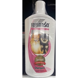 tha-shop-350-มล-x-2-chaingard-dog-shampoo-เชนการ์ด-แชมพูสำหรับลูกสุนัข-สีชมพู-แชมพูอาบน้ำสุนัข-แชมพูหมา-แชมพูลูกหมา