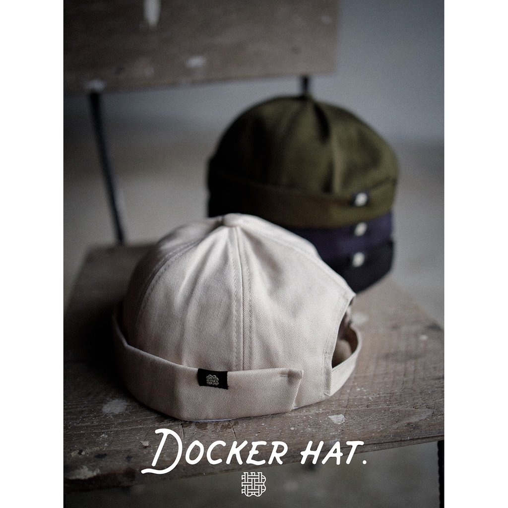 docker-hat-หมวกผ้าแคนวาส