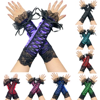 ภาพหน้าปกสินค้าถุงมือแฟชั่น ถุงมือผ้าซาตินสำหรับผู้หญิง ถุงมือแฟนซี สีสดใส ถุงมือการแสดงบนเวทีคอสเพลย์ ที่เกี่ยวข้อง