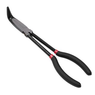 คีมปากแหลมชนิดด้ามยาว ปลายตรง ปลายงอ 90 องศา )( 90°Degree Extra Long Bent Nose Plier 250mm )