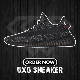 ADIDAS ORIGINALS YEEZY BOOST 350 V2 BLACK Black Stars (Originals Quality 100%) FU9007 ADIDAS SNEAKERS WOMEN MEN SHOES KA