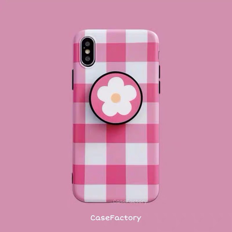 colorful-grid-patterned-phone-cute-flower-soft-cases