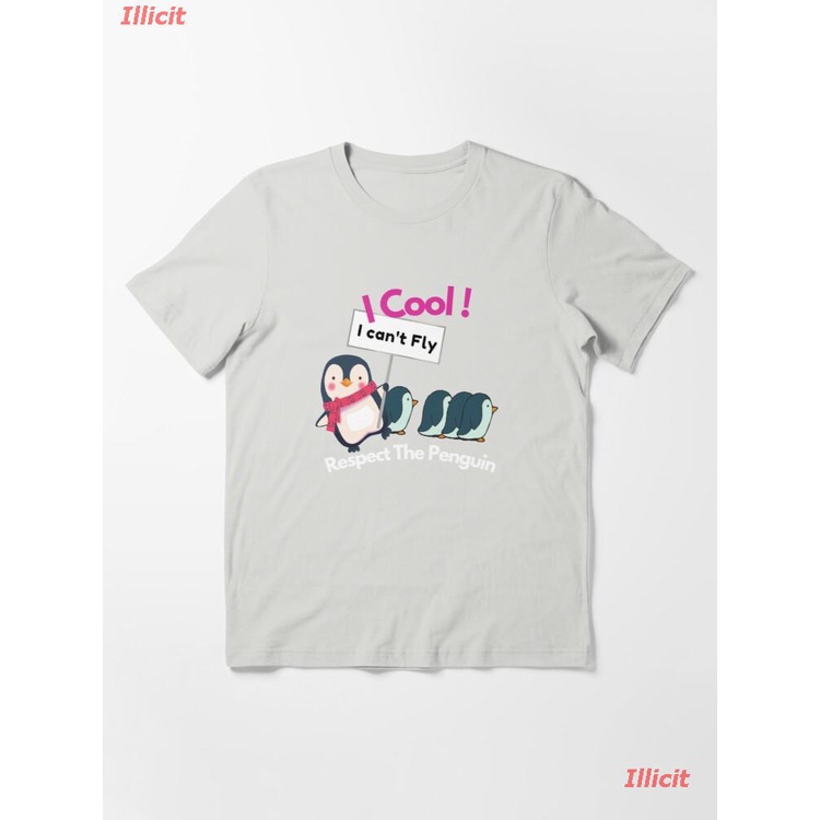 เสื้อยืดกีฬา-funny-penguin-shirt-essential-t-shirt-sports-t-shirt