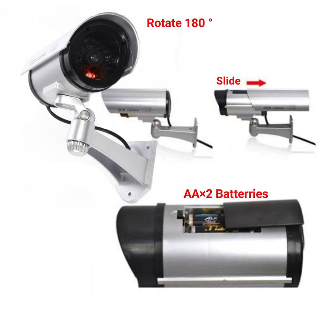 ccd-camera-กล้องหลอกโจร-dummy-ir-ฟรีถ่าน