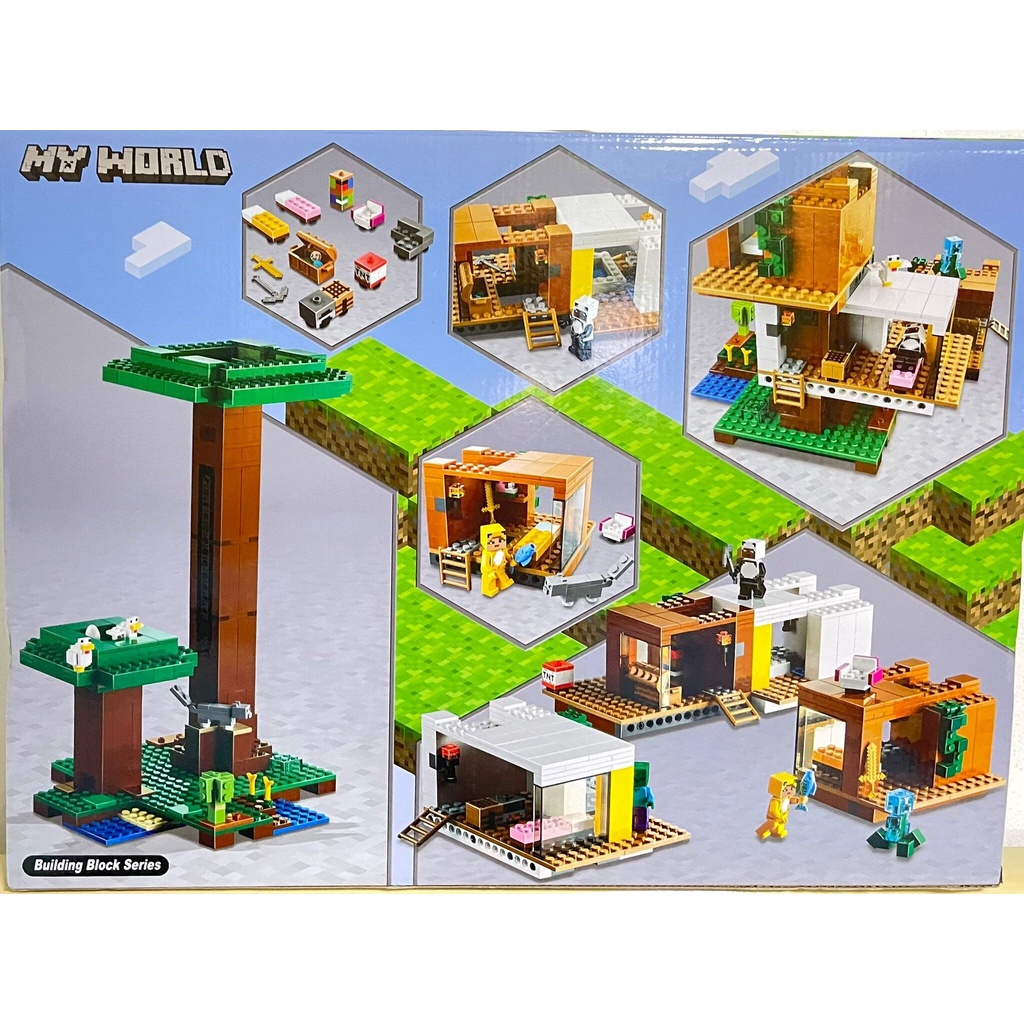 ss-toys-เลโก้-มายคราฟ-60077-มายคราฟ-บ้านต้นไม้-เลี้ยงเป็ด-the-modern-treehouse-จำนวน927ชิ้น