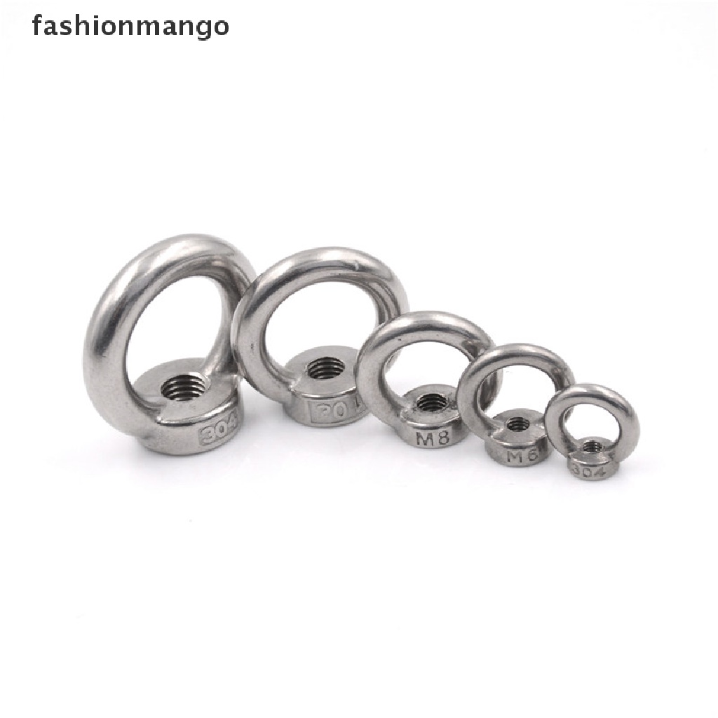 fashionmango-m5-m6-m8-m10-m12-304-stainless-steel-lifting-eye-nut-ring-shape-nuts-new-stock