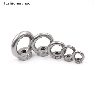 [fashionmango] M5/M6/M8/M10/M12 304 Stainless Steel Lifting Eye Nut Ring Shape Nuts New Stock