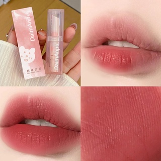 DaimAnpuลิปสติกเนื้อแมทกำมะหยี่  สีเเดงอิฐส้มอิฐ กันน้ำติดทนนาน Lipstickเครื่องสำอาง ลิปสติก-130