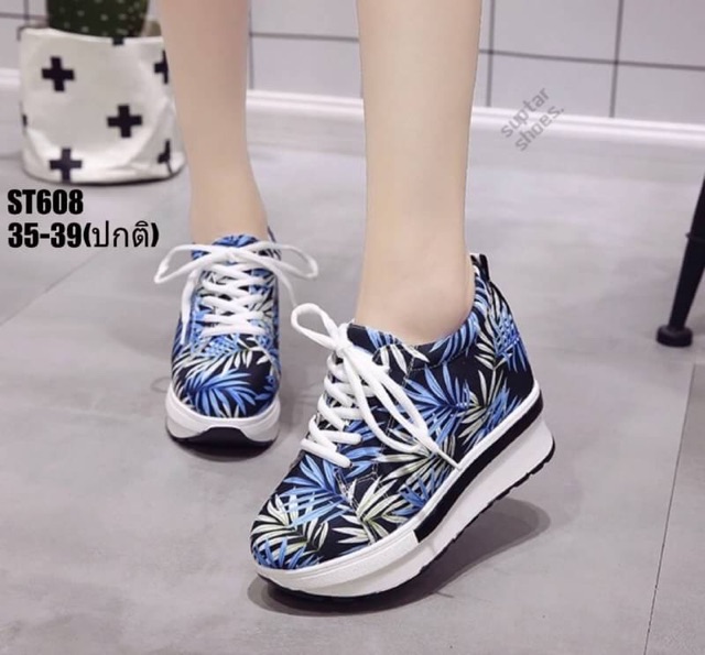 รองเท้าผ้าใบเสริมส้น-งานนำเข้า100