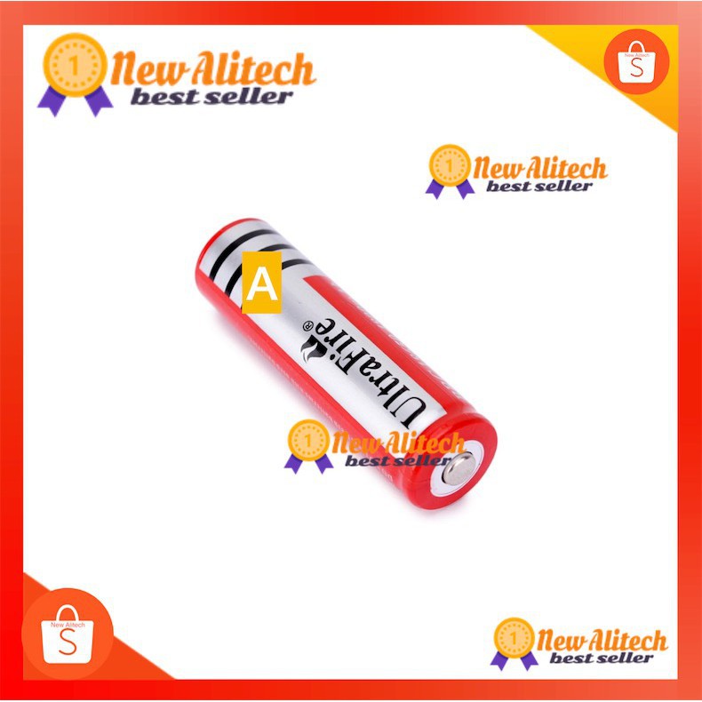 ภาพหน้าปกสินค้าNew Alitech ถ่านชาร์จ แท่นชาร์ต ถ่านชาร์ต 18650 UltraFire 3.7V 6800mAh จากร้าน ecotech_official_store บน Shopee