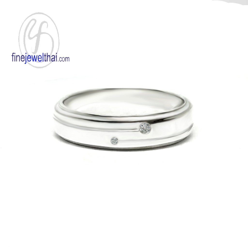 finejewelthai-แหวนเพชร-เพชร-แหวนหมั้น-แหวนแต่งงาน-diamond-cz-wedding-ring-silver-white-gold-r3081cz