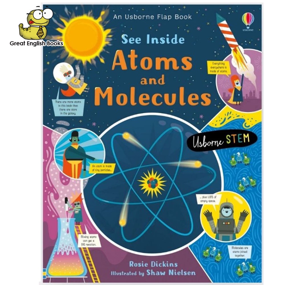 พร้อมส่ง-หนังสือบอร์ดบุ๊ค-usborne-see-inside-atoms-and-molecules-เปิดปิดได้