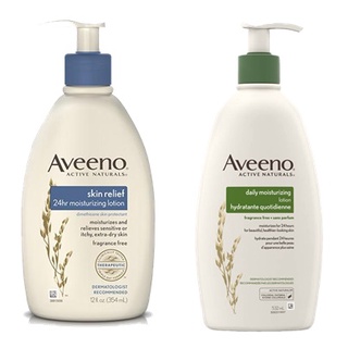 (2 สูตร) Aveeno Moisturizing Body Lotion อาวีโน่ มอยส์เจอร์ไรซิ่ง โลชั่นทาบำรุงผิว 354 มล.