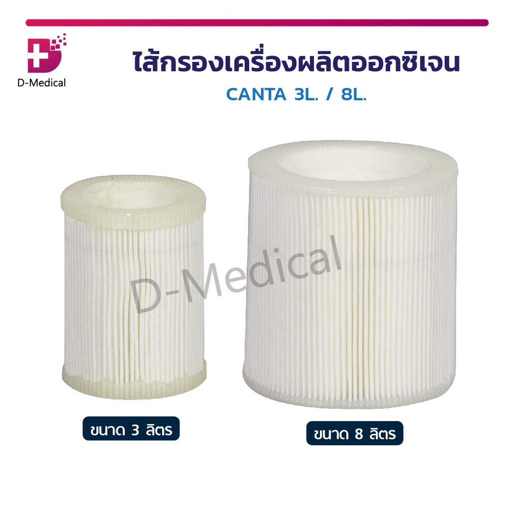 ไส้กรองเครื่องผลิตออกซิเจน-canta-3-l-8-l-ไส้กรองเครื่องผลิต-ไส้กรอง