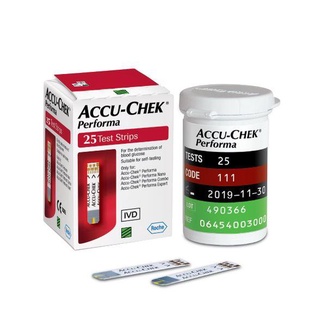 แผ่นตรวจน้ำตาล ACCU-CHEK Preforma 25 Test Strips