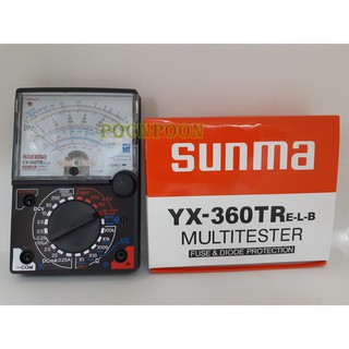 cherry มิเตอร์วัดไฟแบบเข็ม Multimeter YX-360TR แถม ถ่าน AA 2ก้อน + ถ่าน 9V 1 ก้อน