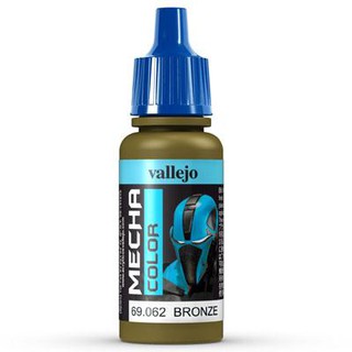 Vallejo MECHA COLOR 69.062 Bronze สีสูตรน้ำ ไม่มีกลิ่น ใช้งานง่าย ใช้พู่กัน หรือ AirBruhs ได้ทั้งหมดเนื้อสีเนียน.