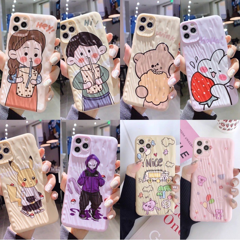 ภาพหน้าปกสินค้าเคส รูปแบบทรายดูด การ์ตูนน่ารักซิลิโคนอ่อนนุ่ม8ลาย กาศกันกระแทกTPU