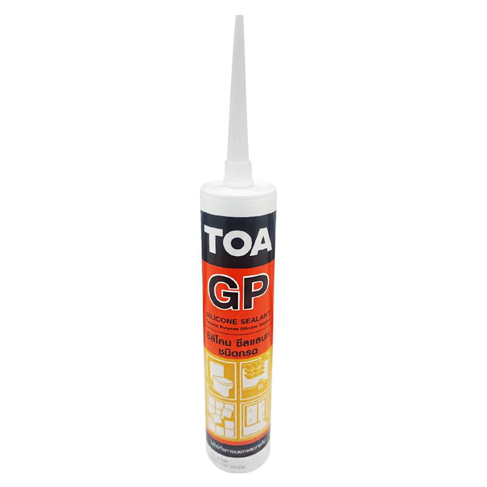 วัสดุประสานและอุดรอยรั่ว ซิลิโคนมีกรด TOA WHITE 280ML เคมีภัณฑ์ก่อสร้าง ...