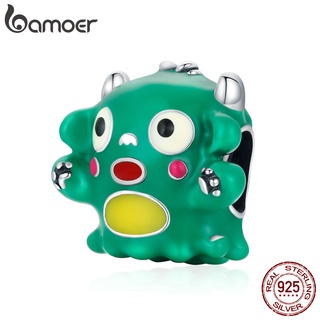 Bamoer Sterling 925 Silver Cute Monster Shape Fashion Accessories Suitable For DIY Bracelet SCC2054