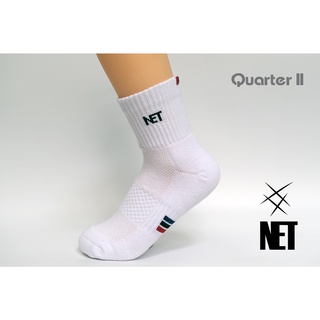 ภาพขนาดย่อของภาพหน้าปกสินค้าถุงเท้ากีฬา รุ่น NET II สีขาว ขนาด Quarter นุ่ม กระชับ Free size จากร้าน tourna_official บน Shopee ภาพที่ 3