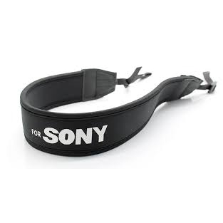 camera-neck-strap-for-sony-black-โลโก้ขาว