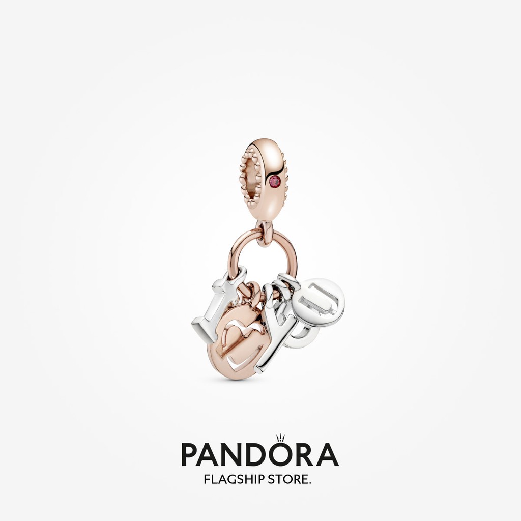 pandora-จี้ตัวอักษร-i-love-you-ดอกกุหลาบ-ของขวัญวันเกิด-สําหรับสุภาพสตรี-p825