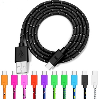 Elough New Type USB C Cable For Type C Mobile 10 Colors Fast Charging Data Cable for Type-C Charger Cord 1M//2M/3M