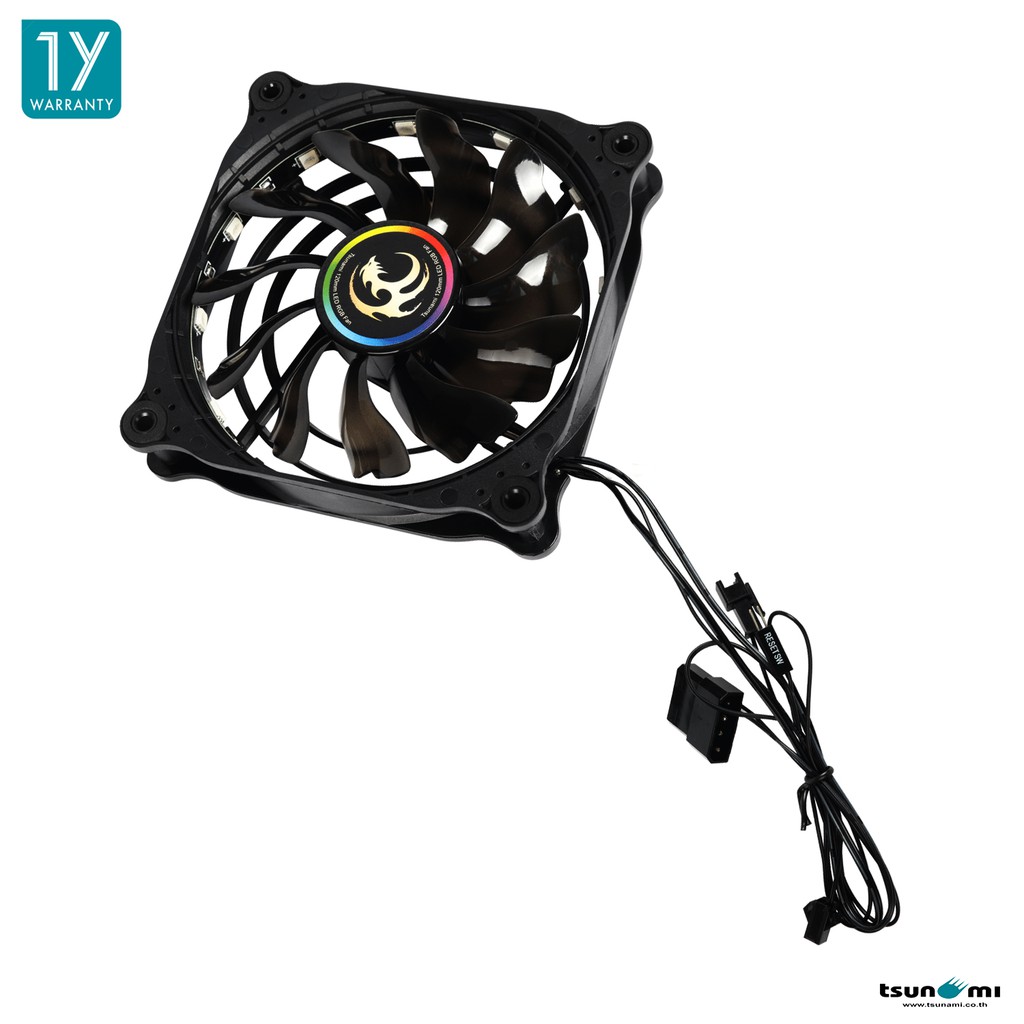 ภาพสินค้าพัดลมระบายความร้อน Tsunami Phantom Series cRGB Cooling Fan X1 (รับประกันสินค้า 1 ปี) จากร้าน tsunami_thailand บน Shopee ภาพที่ 6