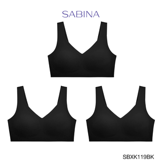 ภาพหน้าปกสินค้าSabina เสื้อชั้นใน (Set 3 ชิ้น) (ไม่มีโครง) รุ่น Seamless Fit รหัส SBXK119BK สีดำ ที่เกี่ยวข้อง