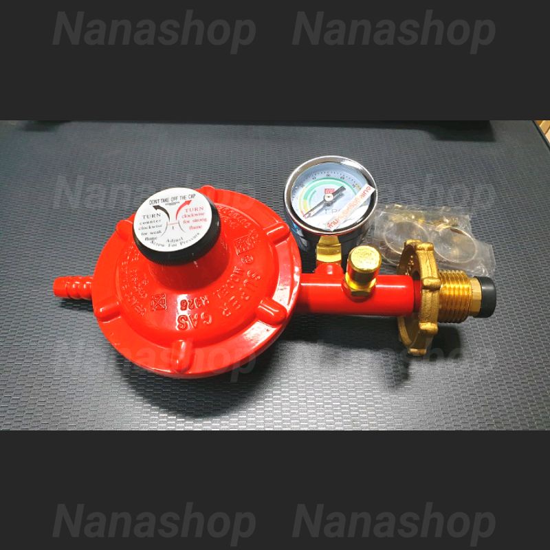 SCG หัวปรับแก๊สแรงดันต่ำ พร้อมชุดเซฟตี้💯 และเกจวัด รุ่น R326SP หัวปรับ ...