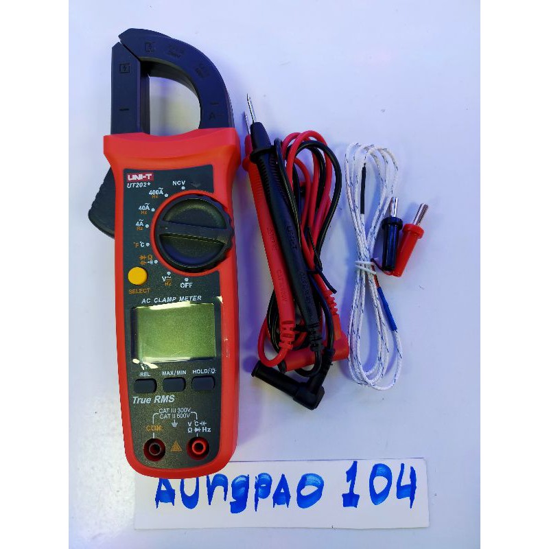 มิเตอร์ดิจิตอล-uni-t-ut202-มัลติมิเตอร์-clamp-multimeter-แคมป์มิเตอร์วัดไฟดิจิตอล