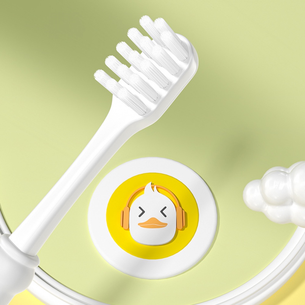 แปรงสีฟันสำหรับเด็ก-แปรงสีฟันซิลิโคนด้ามการ์ตูน-ขนนุ่ม-sj4306