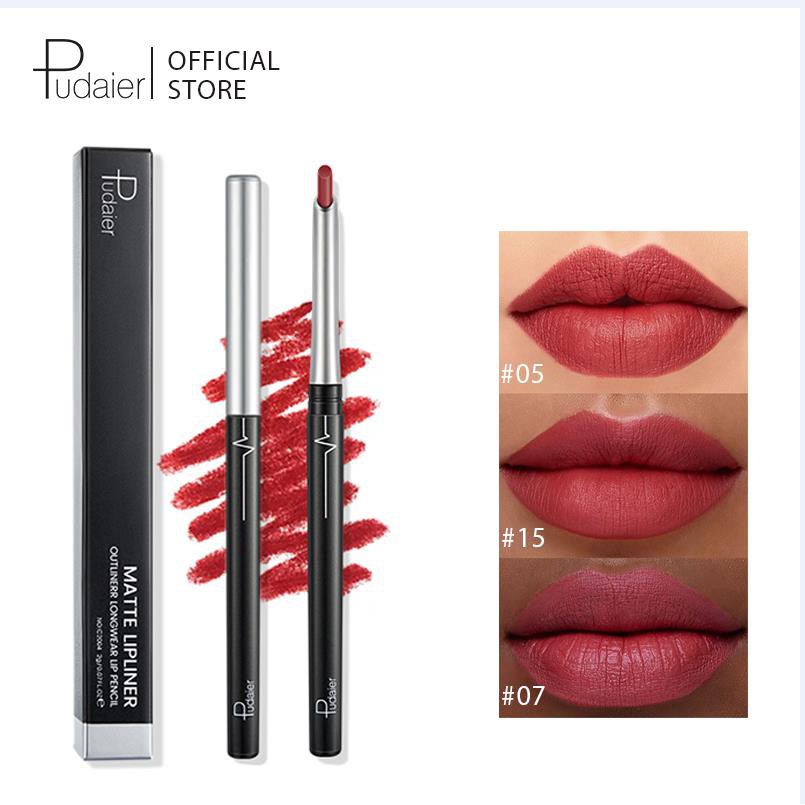 ภาพหน้าปกสินค้าPudaier ดินสอเขียนขอบปาก กันน้ำ 17 สี จากร้าน pudaier1.th บน Shopee