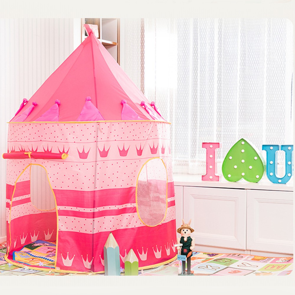 บ้านโดม-บ้านของเล่น-สำหรับเด็ก-สีชมพู