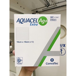 สินค้า Aquacel Ag+ extra 10x10/ แผ่นดูดซับแผล Aquacel /อควาเซล/แผ่นดูดแผลกดทับ