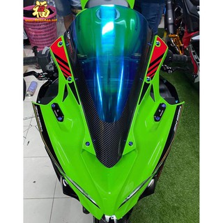 ชิวหน้าอคิลิค ปรอทเคฟล่า ตรงรุ่น ZX25R ไม่ต้้องแปลง **หน้ากาก