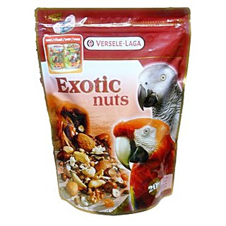 สินค้า Exotic Nuts อาหารเสริม ขนม ของว่าง ถั่วรวม เกรดA สำหรับนก บรรจุ 750 กรัม