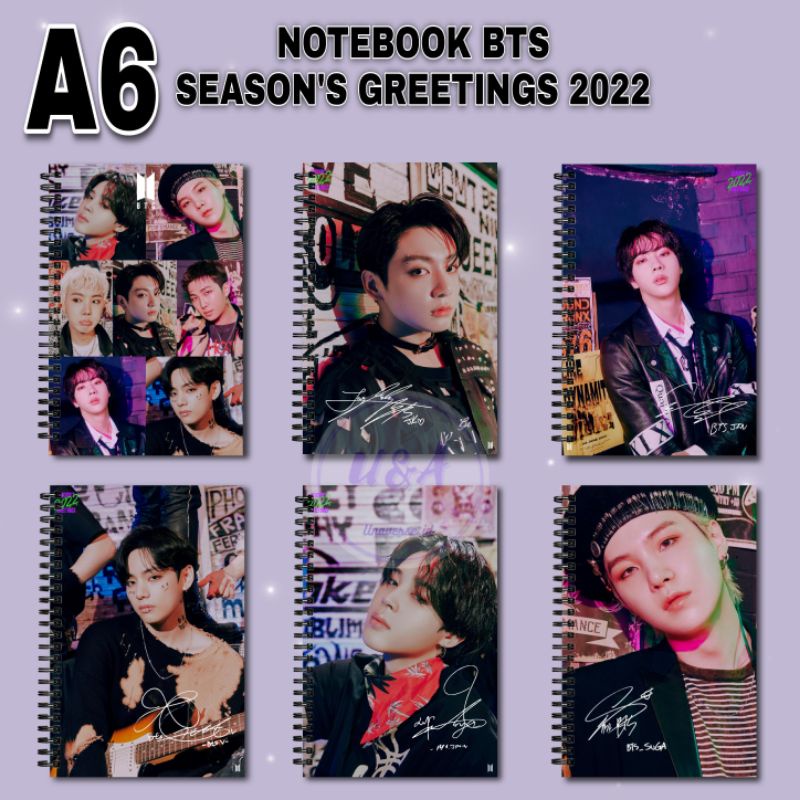 [Unaverse] Notebook A6 BTS SEASON& 39;S GREETINGS 2022 Ver. หนังสือจีม