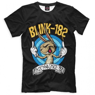 เสื้อยืด พิมพ์ลายกระต่าย Blink 182 HIijae46LMhabb12 สไตล์คลาสสิก ไม่ซ้ําใคร สําหรับผู้ชายS-5XL